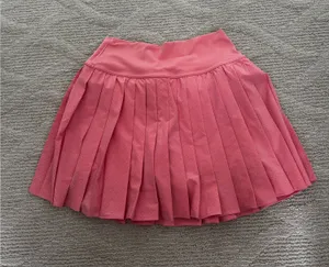 Salmon Pink Aerie Pleated Skirt thumbnail 1