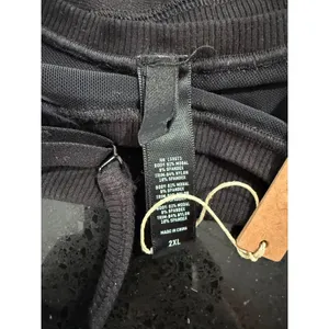 SKIMS Cotton Rib Bralette Onyx Black 2XL New With Tags‎ Adjustable Straps Scoop thumbnail 6