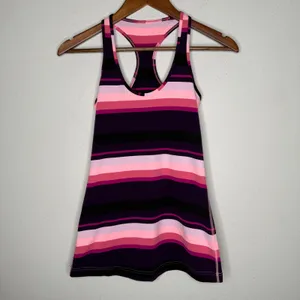 Lululemon cool‎ racerback Pink, purple Sz 4 thumbnail 3
