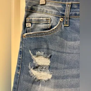 KanCan Los Angeles Distressed Light Wash Skinny Blue Jeans Denim thumbnail 5