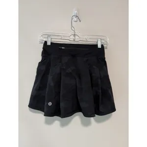 Lululemon Pace Rival Mid Rise Skirt Heritage 365 Camo Deep Coal Multi Black 0T thumbnail 5