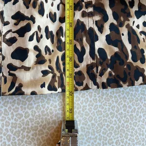 Leopard Animal Print Trench Coat Jacket by Appraisal fully lined, pockets size M Tan Size M thumbnail 15