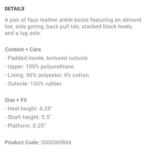 Forever 21 Faux Leather Ankle Boots thumbnail 13