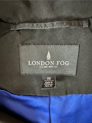London Fog Women’s Black Double Breasted Trench Raincoat Jacket Plus Size 3X thumbnail 6