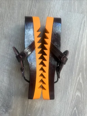 Tory Burch Miller Cloud Lug Flip Flop In Plum / Orange Citrine 6 thumbnail 4