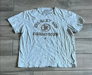 Gray Crew Neck Short Sleeve Tee Size XL thumbnail 1