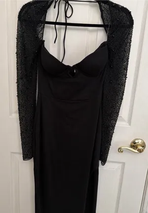 Oh Polly San Marino Maxi Dress in Black thumbnail 1