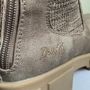 Blowfish Moor Lug Sole Leather Boot (Sz 8.5) Sea Mushroom Prospector/Tech Knit thumbnail 5