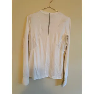 Calia Long Sleeve Top Women Medium White WAX13036 Activewear Thumbhole Mesh Trim thumbnail 7