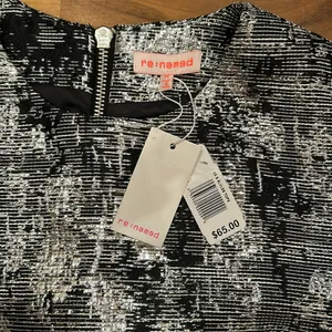 Re:named top NWT‎ metallic sliver and black perfect for holidays thumbnail 3