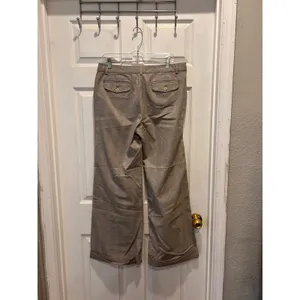 Y2k Gap Favorite Wide Leg Mid Rise Trouser Pants Womens 12 Brown‎ Plaid Cuffed thumbnail 6