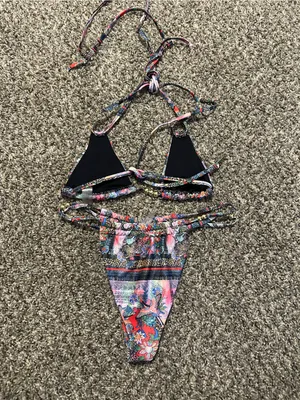 Missguided Multicolor Beaded Triangle Bikini Set thumbnail 6