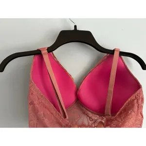 Victoria's Secret PINK Push Up Bralette Pink S-DD Lace NWOT thumbnail 7