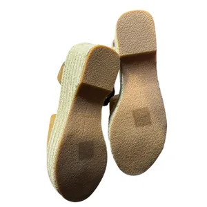 Dolce Vita Shoes Womens Size 8.5 Brown‎ Suede Espadrille Wedge Sandals Buckle thumbnail 8