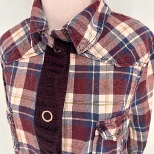 BKE Buckle Plaid Button Up Shirt Size Large thumbnail 3