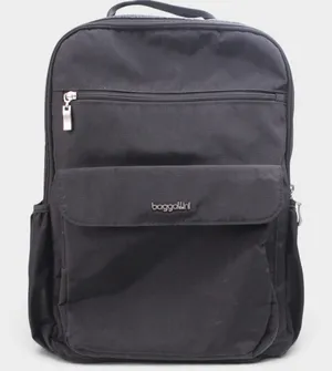 Baggallini Everyday Laptop Backpack Black RFID Travel Work Bag thumbnail 1