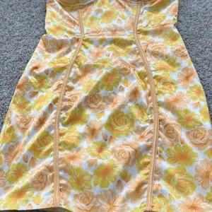 Oh Polly Yellow Floral Strapless Bodycon Dress thumbnail 9