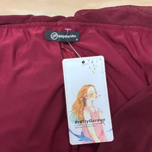 NWT Pretty Garden Burgundy Mesh Ruched Off Shoulder Bodycon Midi‎ Dress Wine Med thumbnail 8
