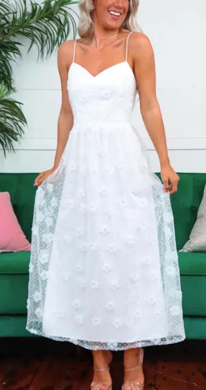 Boutique White Lace Dress thumbnail 1