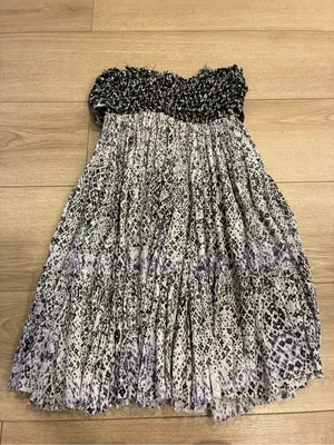 FP One Free People Women’s Bali Nights Strapless Mini Dress Raw Hem Size S thumbnail 8