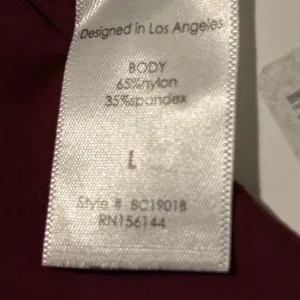 Ing athletic yoga pants.‎ Size L. Burgundy. thumbnail 4