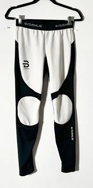 Bjorn Daehlie Pants Womens Medium White Colorblock Ski Leggings thumbnail 1
