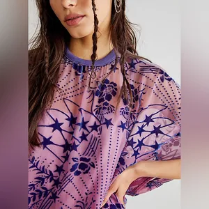 Free People Sheer Velvet Shirt/Dress thumbnail 2