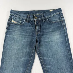 Vintage Diesel Liv Slim Low Rise Stretch Jeans Medium Wash Blue Denim W31 L34 thumbnail 8