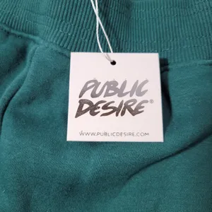PUBLIC DESIRE Teal Jogger Sweatpants Womens US Size 4 Drawstring Waist‎ thumbnail 6