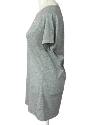 Gymshark Vital Seamless Athletic Short Sleeve Logo T-Shirt Gray Medium thumbnail 4
