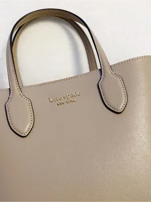 Kate Spade Bleecker Saffiano Nude Leather Medium Tote #Neutral Taupe thumbnail 7