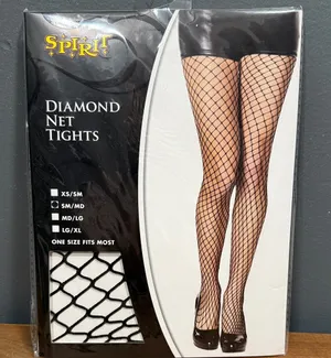 SPIRIT diamond net tights size small/medium sizes 4-8 new in package never used thumbnail 1