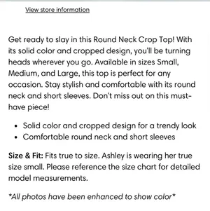 Round Neck Short Sleeve Crop Green thumbnail 4