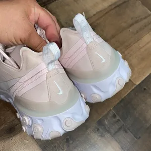 Nike React Element 55 Pale‎ Pink White Running Shoes size 11 woman’s sneakers thumbnail 5