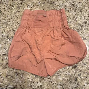Free people movement FP women's the way home Shorts peach size small thumbnail 3