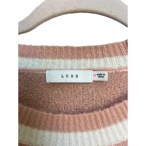Lush Clothing Nordstrom‎ Mauve Cream Long Sleeve Sweater Size Medium New without Tags thumbnail 5