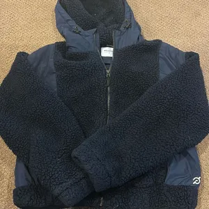 Peloton Women’s Navy Blue Zip-up Hooded Fleece Jacket - Size S thumbnail 1