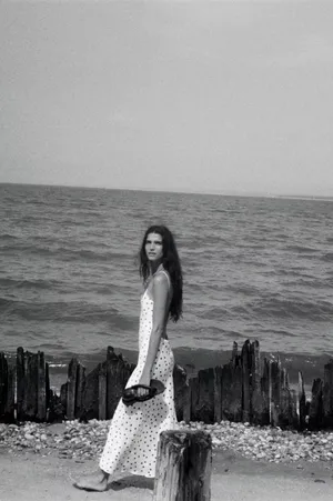 Zara Elegant Polka Dot satin effect Slip maxi Dress thumbnail 12