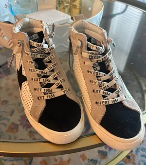 Vintage Havana Black & White High-Top Sneakers thumbnail 1