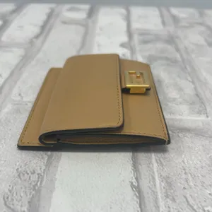 Fendi Baguette Dark Beige Card Holder Nappa Leather - Preowned thumbnail 4