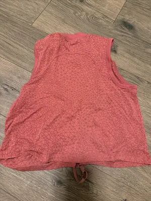 lululemon athletica Coral Pink Sleeveless Drawstring Tank thumbnail 2
