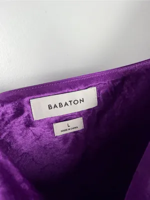 New Aritzia Babaton model dress in ube purple size large thumbnail 4