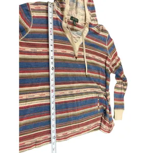 Ralph Lauren Jeans Co 2X Striped Hoodie Aztec Western Long Sleeve Pullover Top thumbnail 5