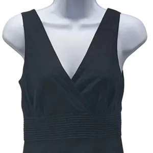 J McLaughlin Linen Faux Wrap‎ Dress Black 2 thumbnail 3