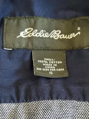 Eddie Bauer Dark Blue Denim Button-Front Jacket thumbnail 2