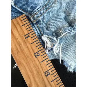 Levis Premium 501 Original Cutoff Shorts Light Wash Distressed‎ Blue 25 thumbnail 6