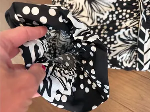 Band of the Free Black & White Floral Polka Dot Dress Size Small - C11-719 thumbnail 5