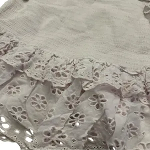 Elegant Lilac Lace Smocked Eyelet Lace Saylor Dress L thumbnail 4