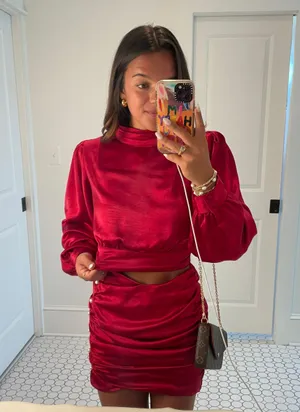 Red Two Piece Set thumbnail 3