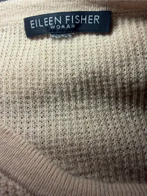 Eileen Fisher Organic Cotton Silk Blend Waffle Knit XL thumbnail 6